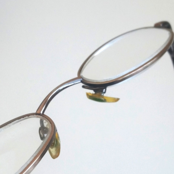 Vintage 90's Oval Bronzed Brown Reading Glasses - Picture 5 of 16